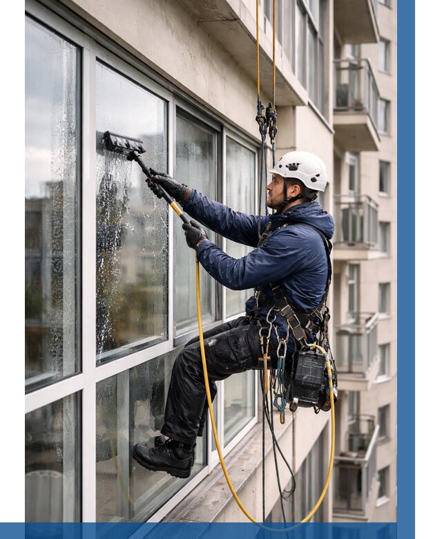 Мойка балконного остекления в Канаше от 3595 р. | ВЫСОТНИК-Кна