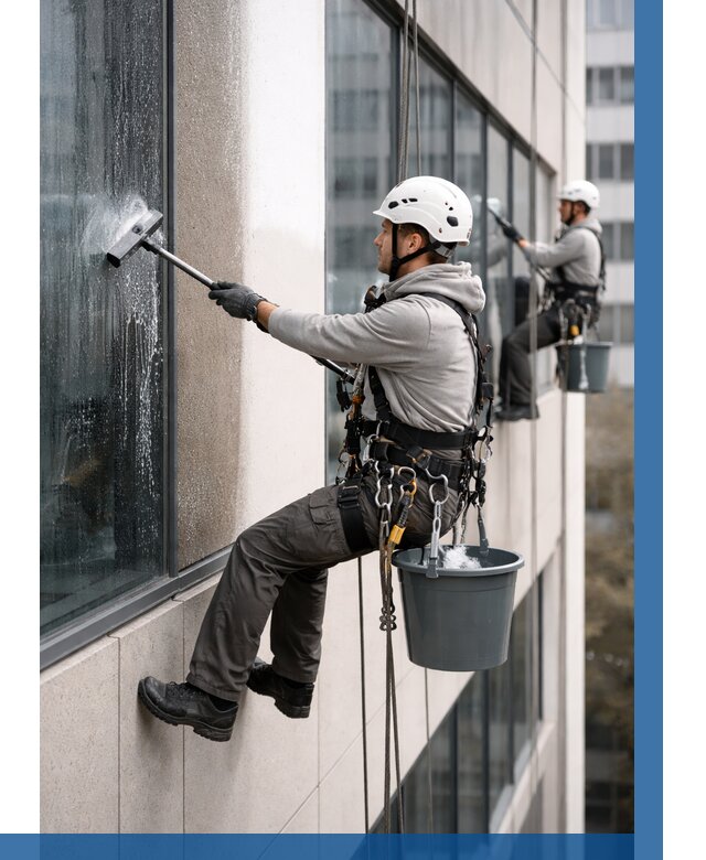 Мойка фасадов зданий в Канаше под ключ от 360 р. | ВЫСОТНИК-Кна