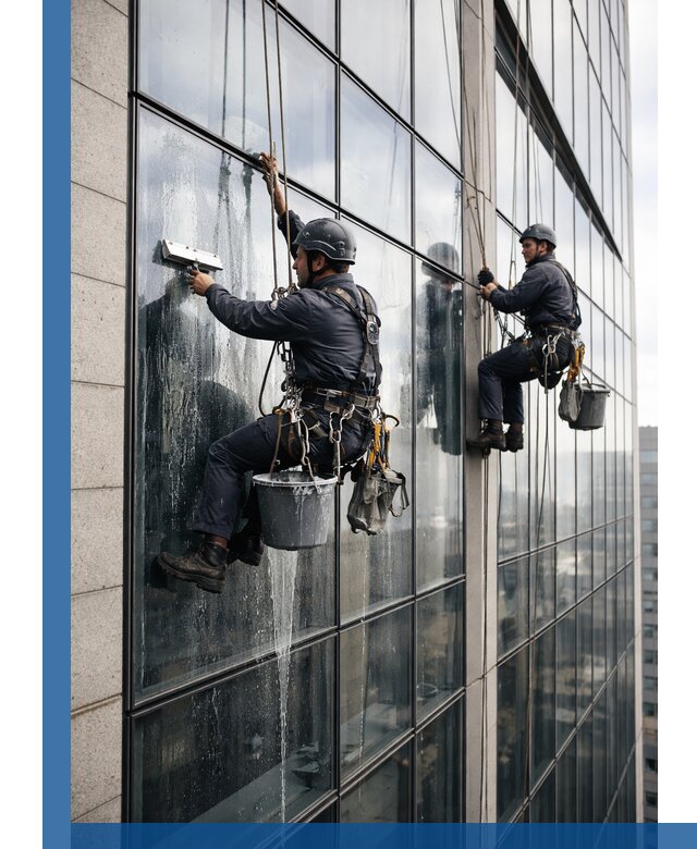 Профессиональная мойка стеклянных фасадов зданий в Канаше