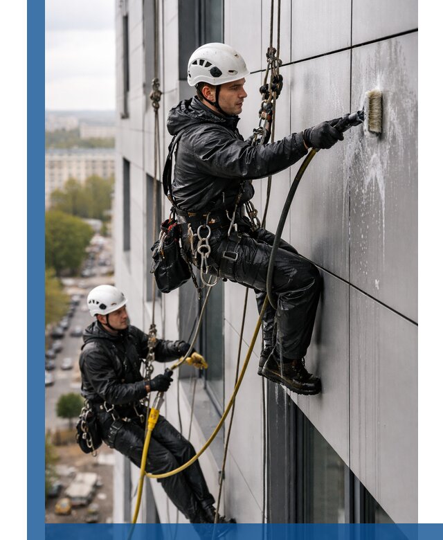 Профессиональная мойка фасада из композита в Канаше