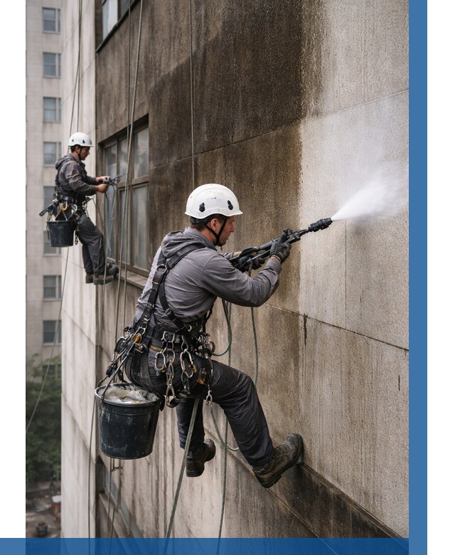 Очистка фасада от копоти в Канаше от 257 р. | ВЫСОТНИК-Кна