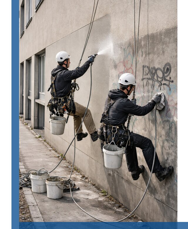 Антиграффити покрытие фасада с защитой от надписей в Канаше