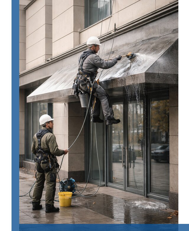 Профессиональная мойка козырьков и навесов в Канаше