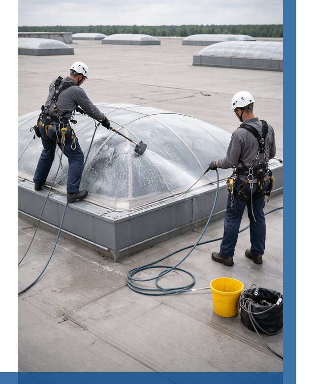 Мойка зенитных фонарей в Канаше, заказать от 4622 р. | ВЫСОТНИК-Кна