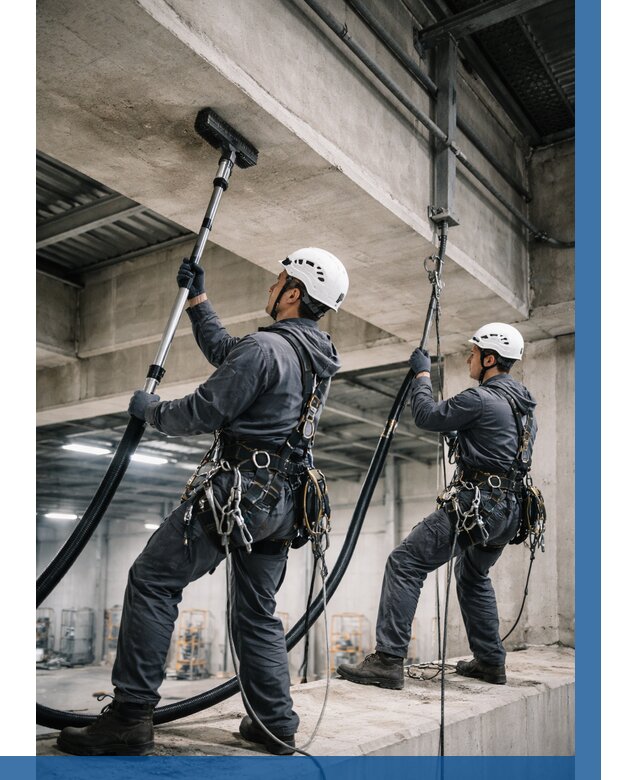 Обеспыливание потолочных конструкций в Канаше от 257 р. |ВЫСОТНИК-Кна