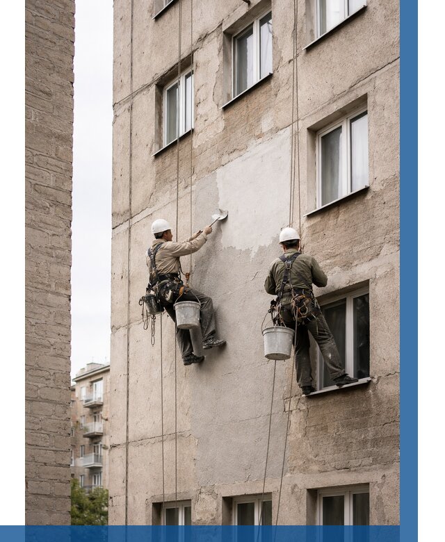 Косметический ремонт фасада в Канаше от 1130 р. | ВЫСОТНИК-Кна