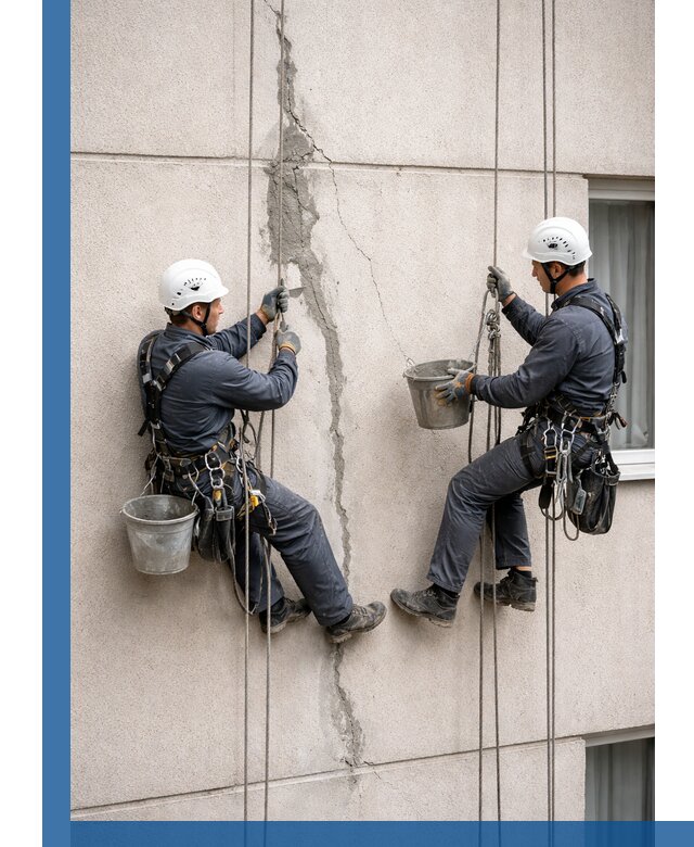 Заделка трещин на фасаде в Канаше с гарантийным ремонтом