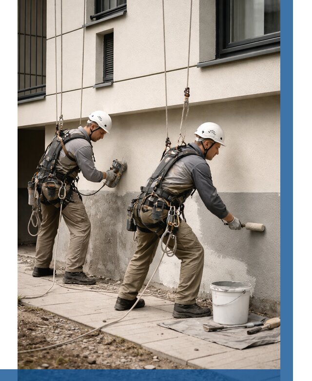 Окраска цоколя здания в Канаше от 462 р. под ключ | ВЫСОТНИК-Кна