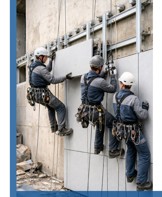 Монтаж вентилируемого фасада в Канаше под ключ с гарантией качества