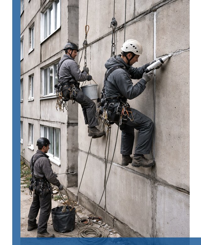 Герметизация межпанельных швов в Канаше с гарантией герметичности