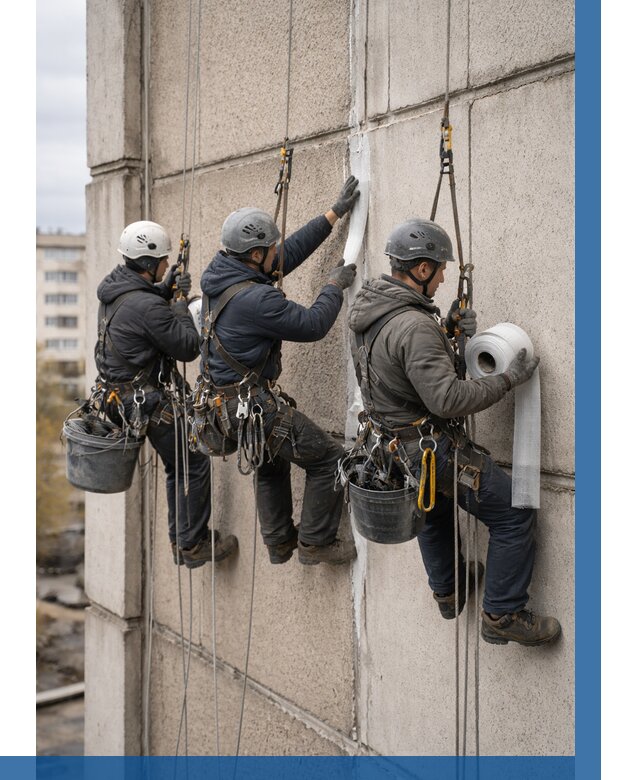 Ремонт межпанельных швов в Канаше от 770 р. | ВЫСОТНИК-Кна