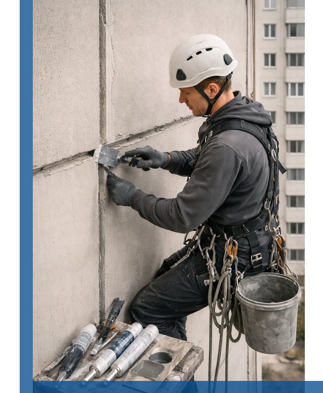Ремонт межпанельных швов в Канаше герметизация и восстановление