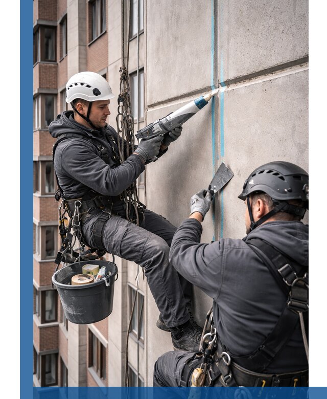 Вторичная герметизация швов фасада и кровли в Канаше