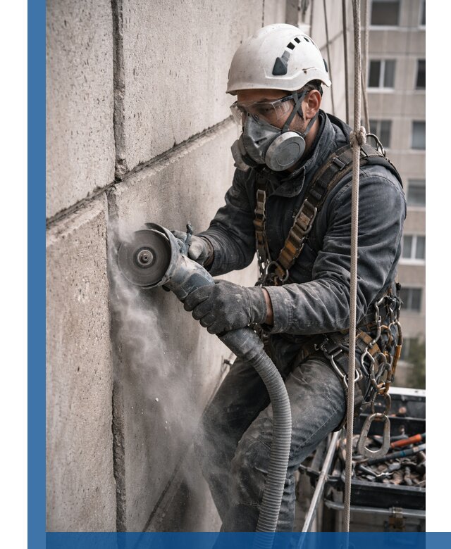 Штробление межпанельных швов в Канаше качественно и быстро