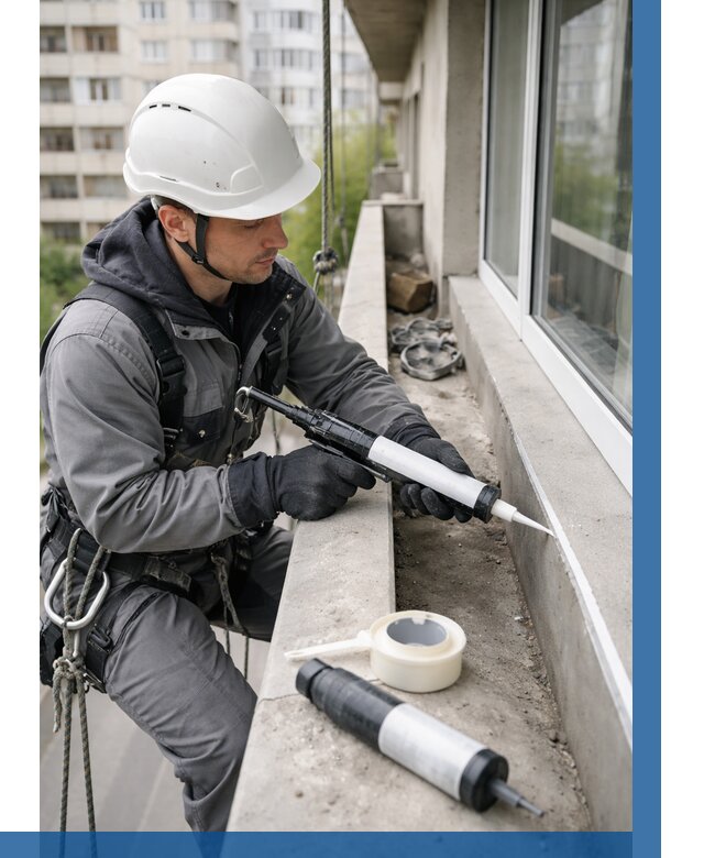 Герметизация швов лоджии в Канаше от 4622 р. | ВЫСОТНИК-Кна