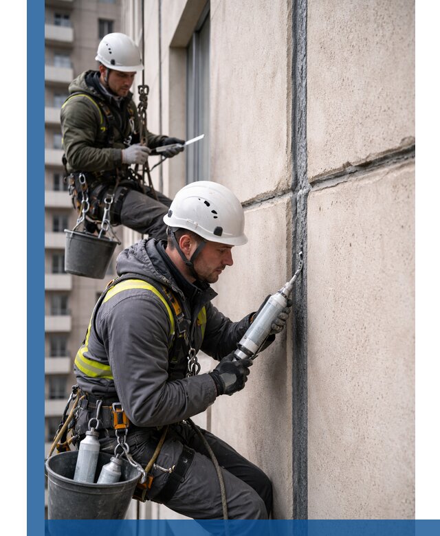 Герметизация деформационных швов фасада в Канаше качественно