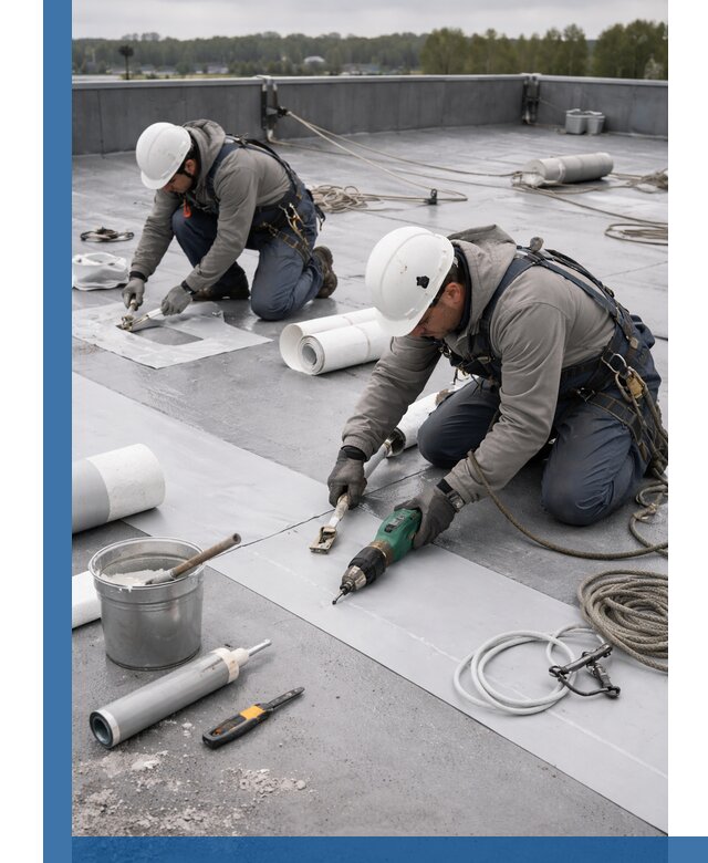 Ремонт мембранной кровли в Канаше качественно и с гарантией