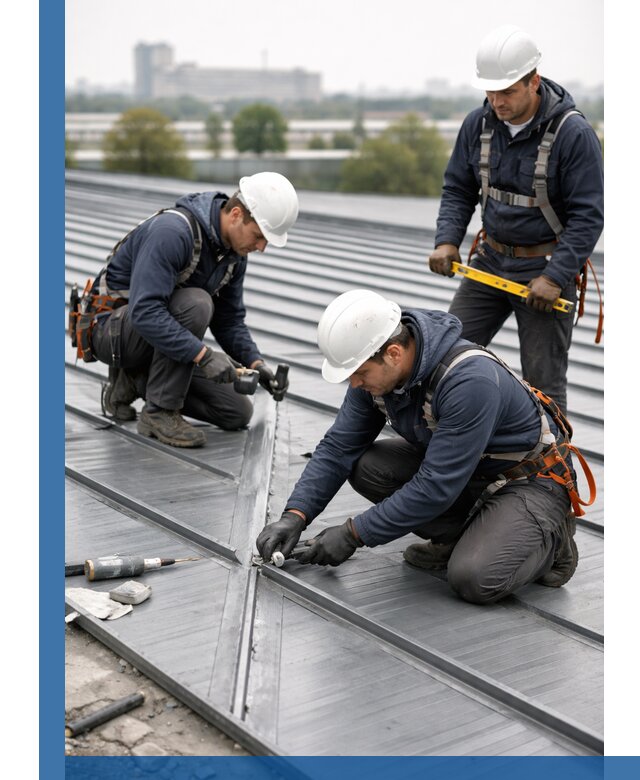 Ремонт фальцевой кровли в Канаше срочно и качественно