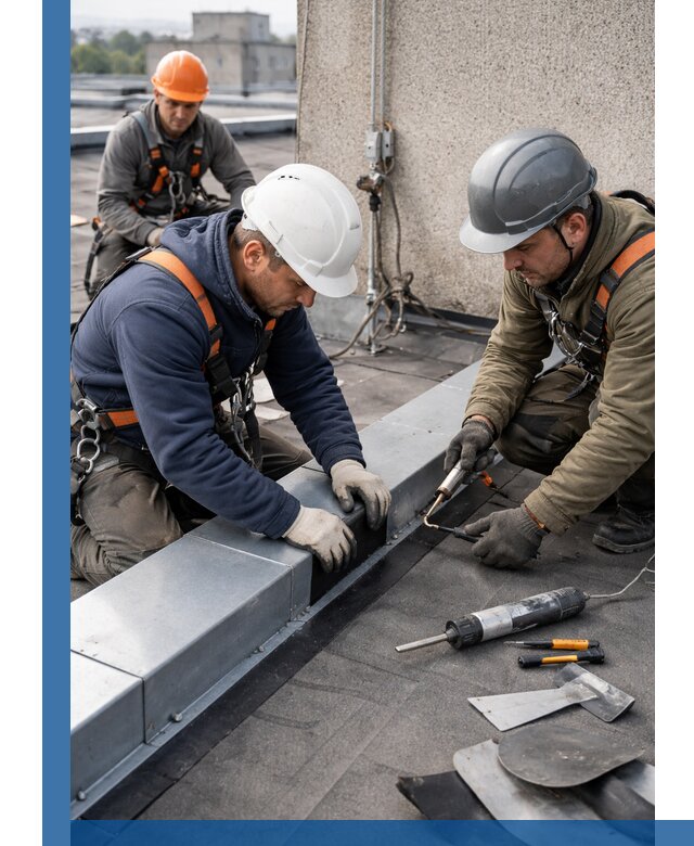 Ремонт кровельных примыканий в Канаше профессионально