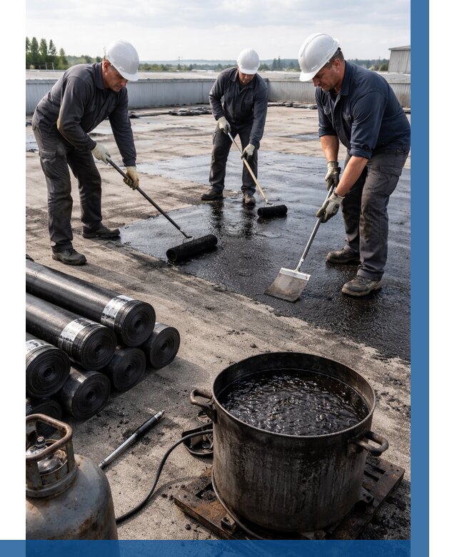 Гидроизоляция кровли мастикой в Канаше от 616 р. | ВЫСОТНИК-Кна