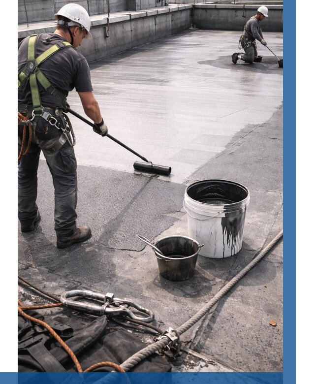 Гидроизоляция кровли жидкой резиной в Канаше от 514 р. | ВЫСОТНИК-Кна