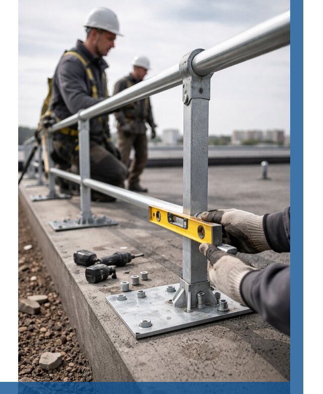 Монтаж кровельного ограждения в Канаше от 1233 р. | ВЫСОТНИК-Кна