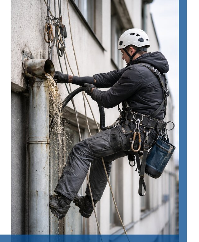 Прочистка водосточных труб в Канаше от 3595 р. | ВЫСОТНИК-Кна