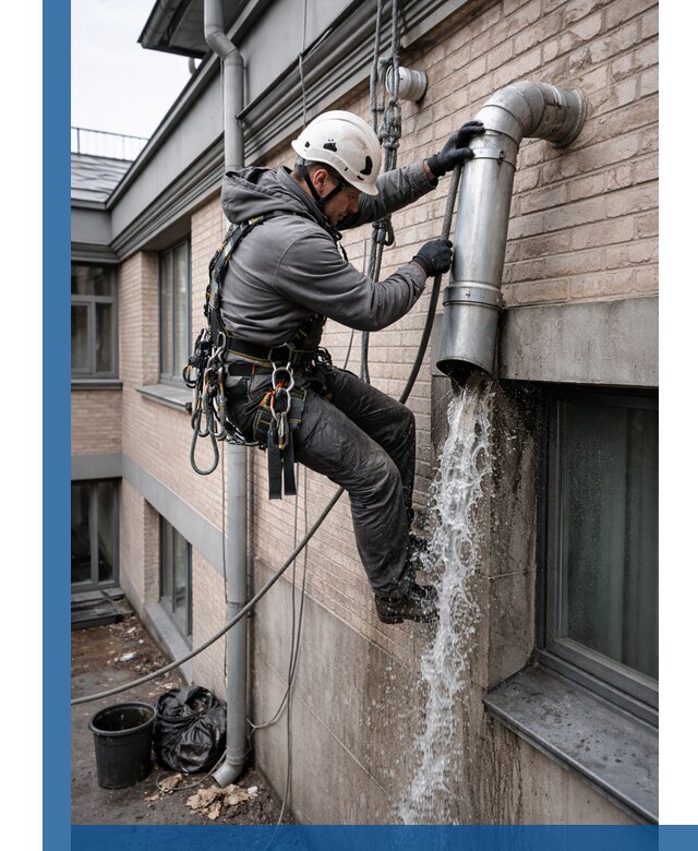 Профессиональная прочистка водосточных труб в Канаше с гарантией