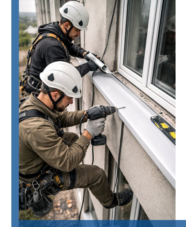 Профессиональный монтаж оконных отливов и отведения воды в Канаше