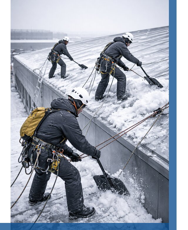 Очистка навесов от снега в Канаше от 4622 р. | ВЫСОТНИК-Кна