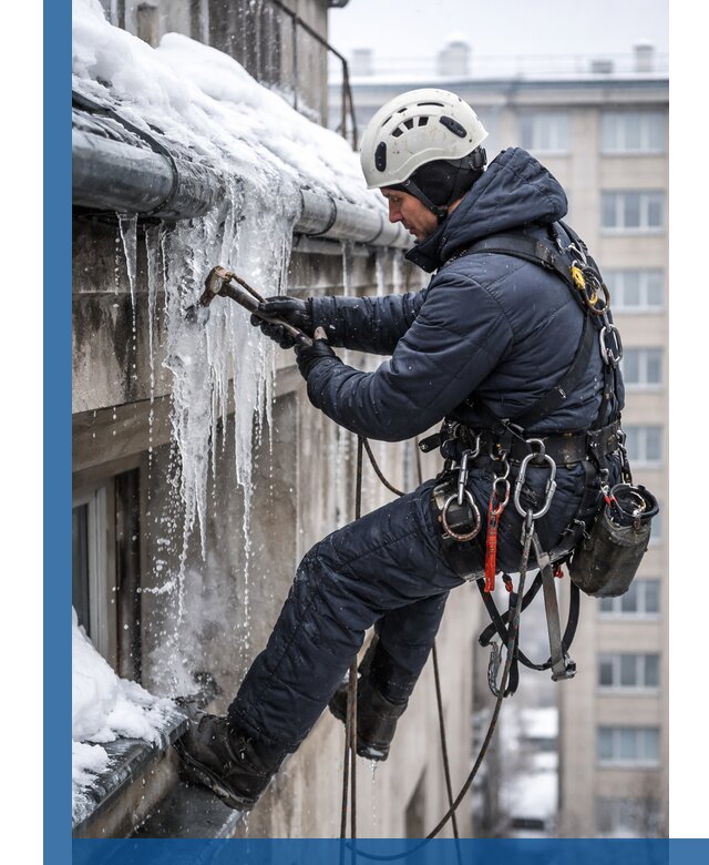Удаление наледи и чистка водостоков в Канаше оперативно и безопасно