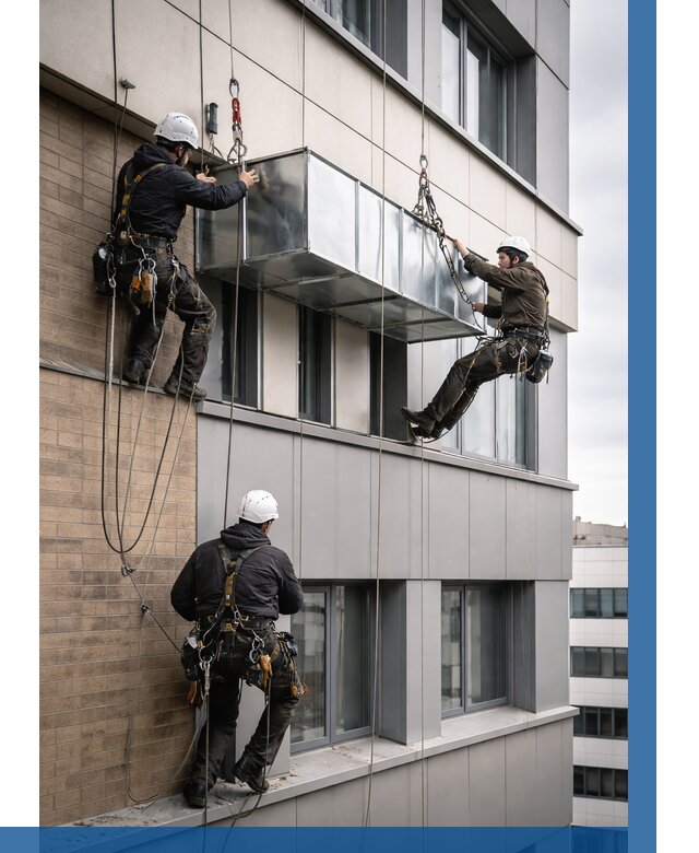 Монтаж воздуховодов на фасаде в Канаше от 1541 р. | ВЫСОТНИК-Кна