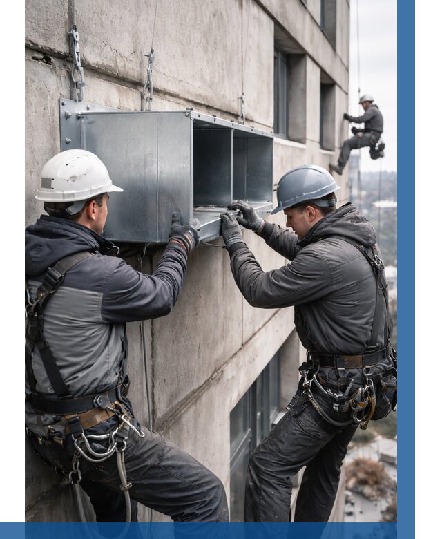 Монтаж вентиляционных коробов в Канаше от 3082 р. | ВЫСОТНИК-Кна