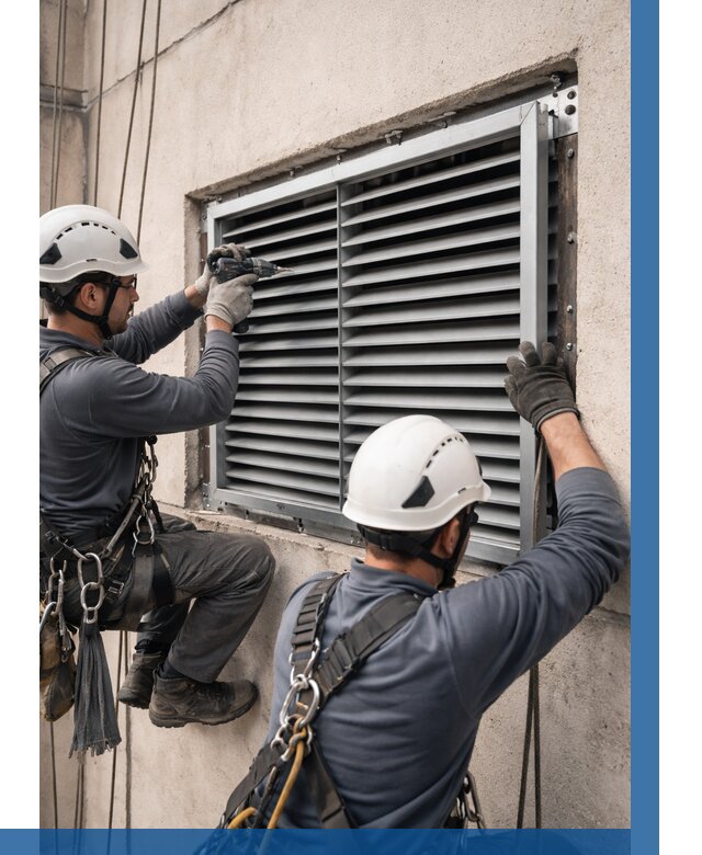 Монтаж вентиляционных решеток в Канаше от 4622 р. | ВЫСОТНИК-Кна