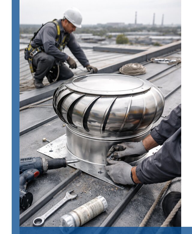 Установка дефлекторов на кровле в Канаше профессионально