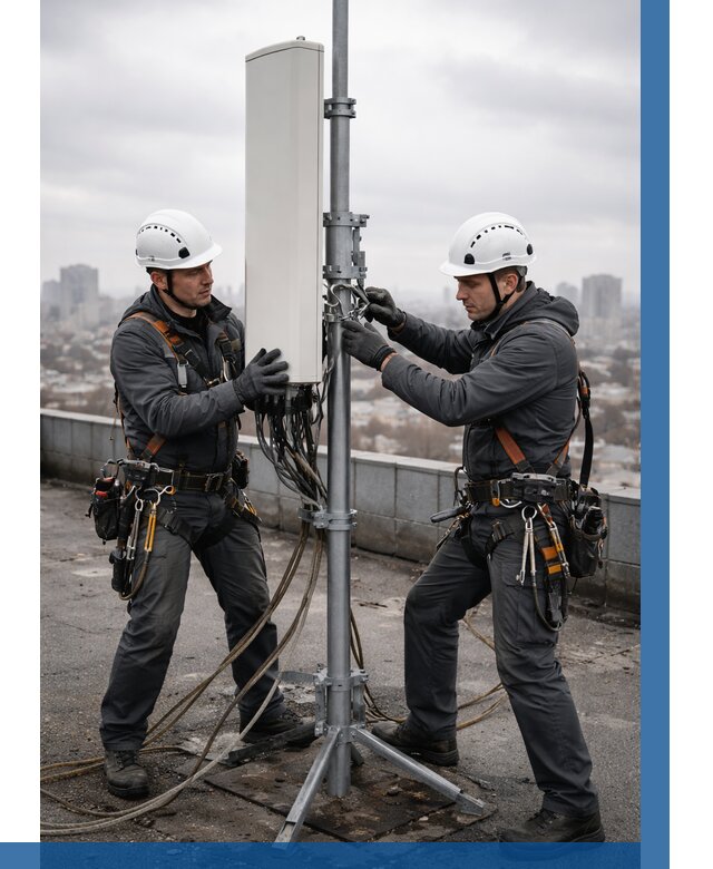 Монтаж антенн связи на крыше в Канаше от 8731 р. | ВЫСОТНИК-Кна