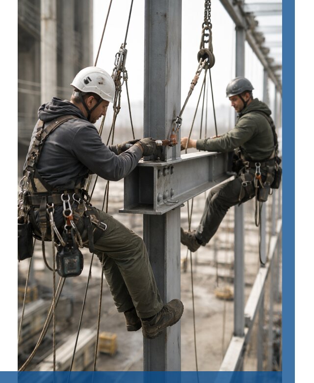 Монтаж металлоконструкций на высоте в Канаше от 3595 р. | ВЫСОТНИК-Кна