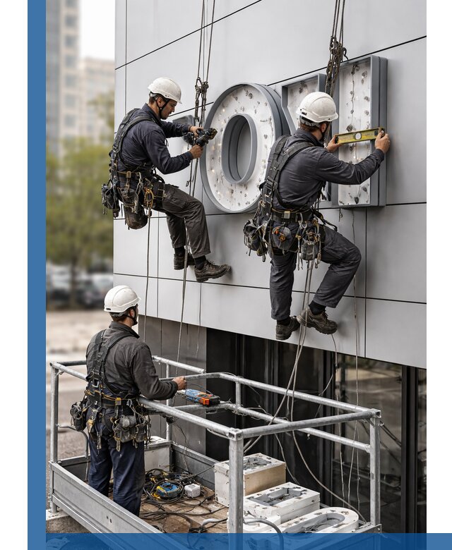 Профессиональный монтаж световых букв в Канаше под ключ