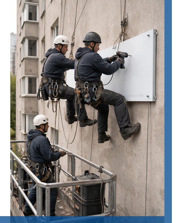 Монтаж табличек и указателей в Канаше от 3595 р. | ВЫСОТНИК-Кна