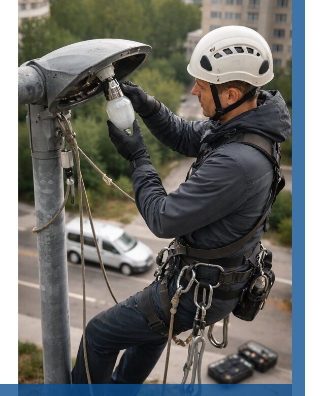 Замена ламп на высоте в Канаше от 2568 р. | ВЫСОТНИК-Кна