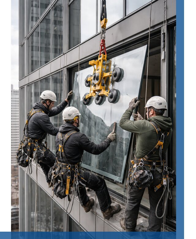 Фасадное остекление зданий под ключ в Канаше от 10272 р. | ВЫСОТНИК-Кна