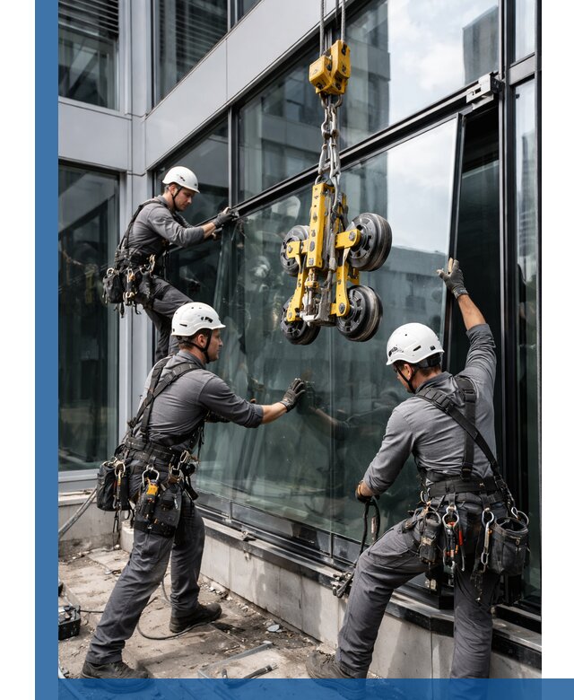 Структурное остекление фасадов в Канаше монтаж и обслуживание