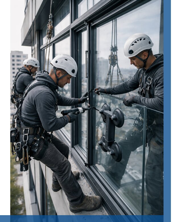 Витражное остекление зданий в Канаше от 3595 р. | ВЫСОТНИК-Кна