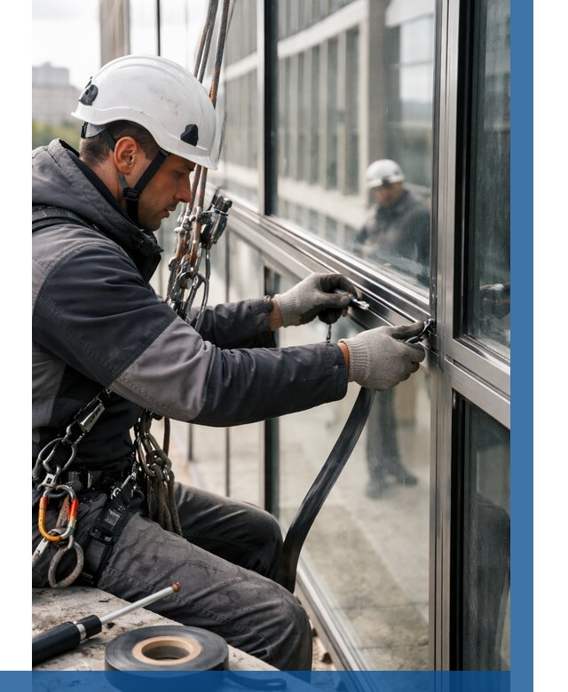 Ремонт витражных конструкций в Канаше от 3595 р. | ВЫСОТНИК-Кна