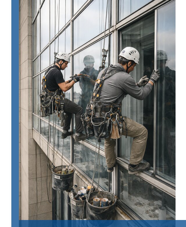 Ремонт витражных конструкций и фасадного остекления в Канаше