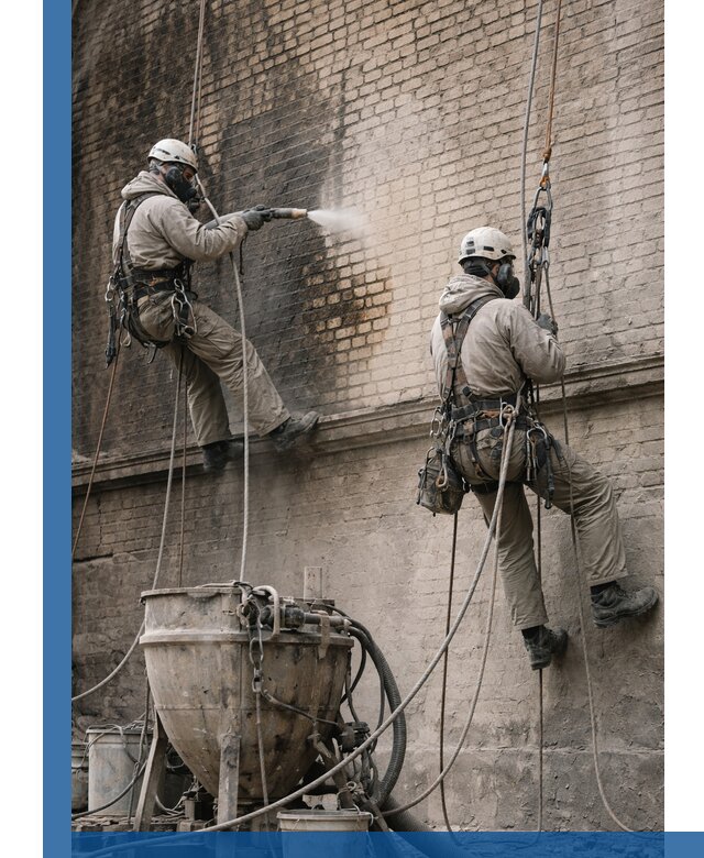 Пескоструйная очистка фасадов в Канаше профессионально