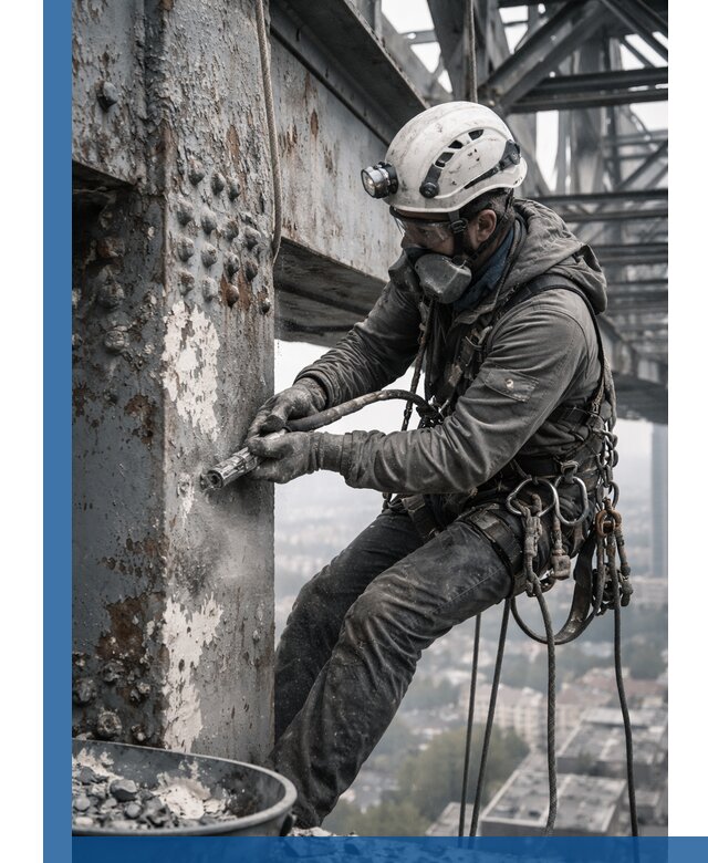 Удаление старой краски с металлических конструкций в Канаше