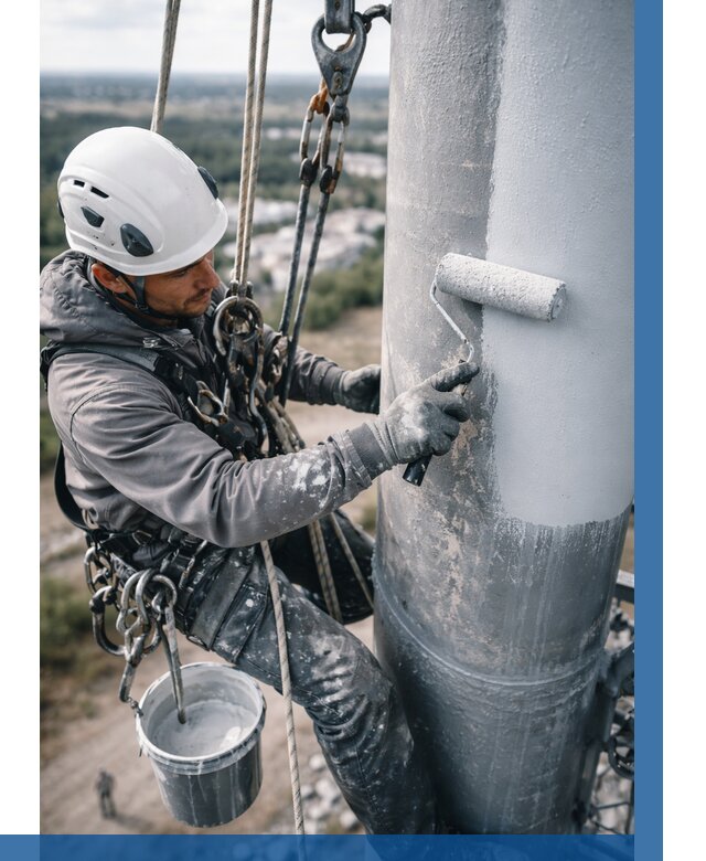 Покраска мачт связи под ключ в Канаше от 873 р. | ВЫСОТНИК-Кна