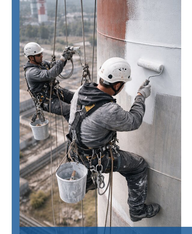 Покраска дымовых труб в Канаше: антикоррозийная защита и восстановление