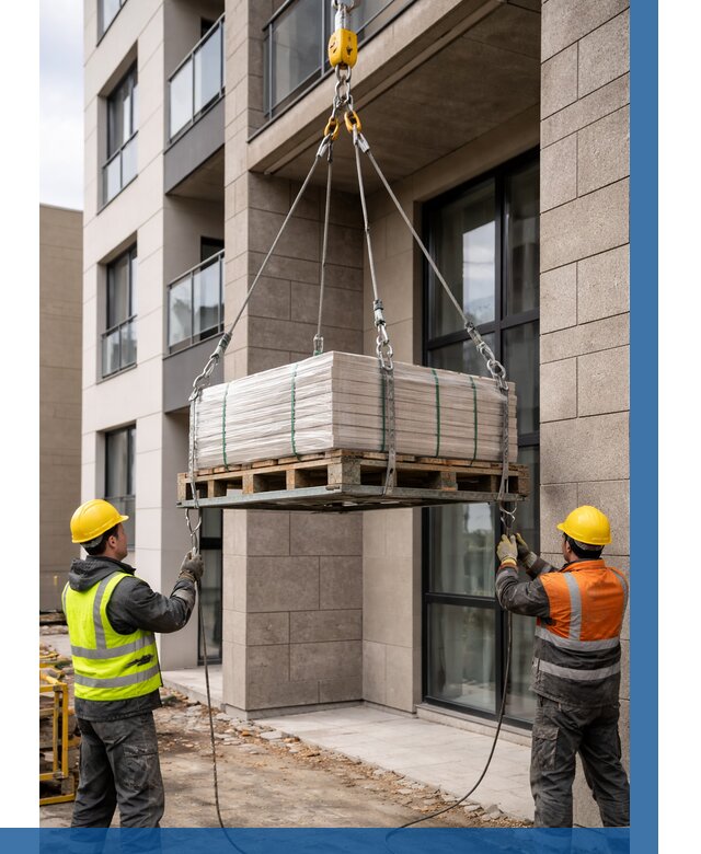 Подъем керамогранита на этаж в Канаше от 3595 р. | ВЫСОТНИК-Кна